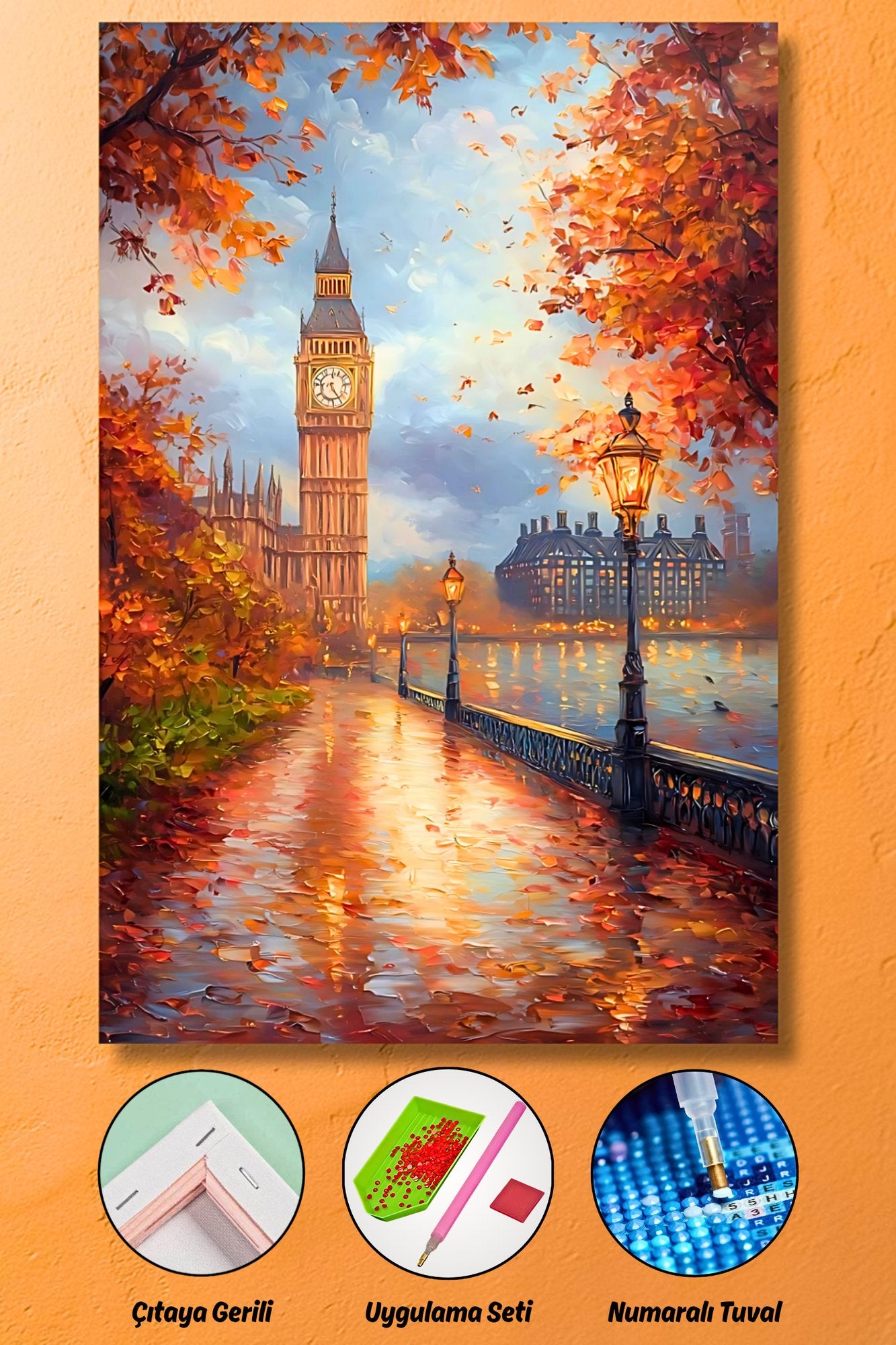 Londra Saati (Big Ben) - hondep 5D Elmas Boyama