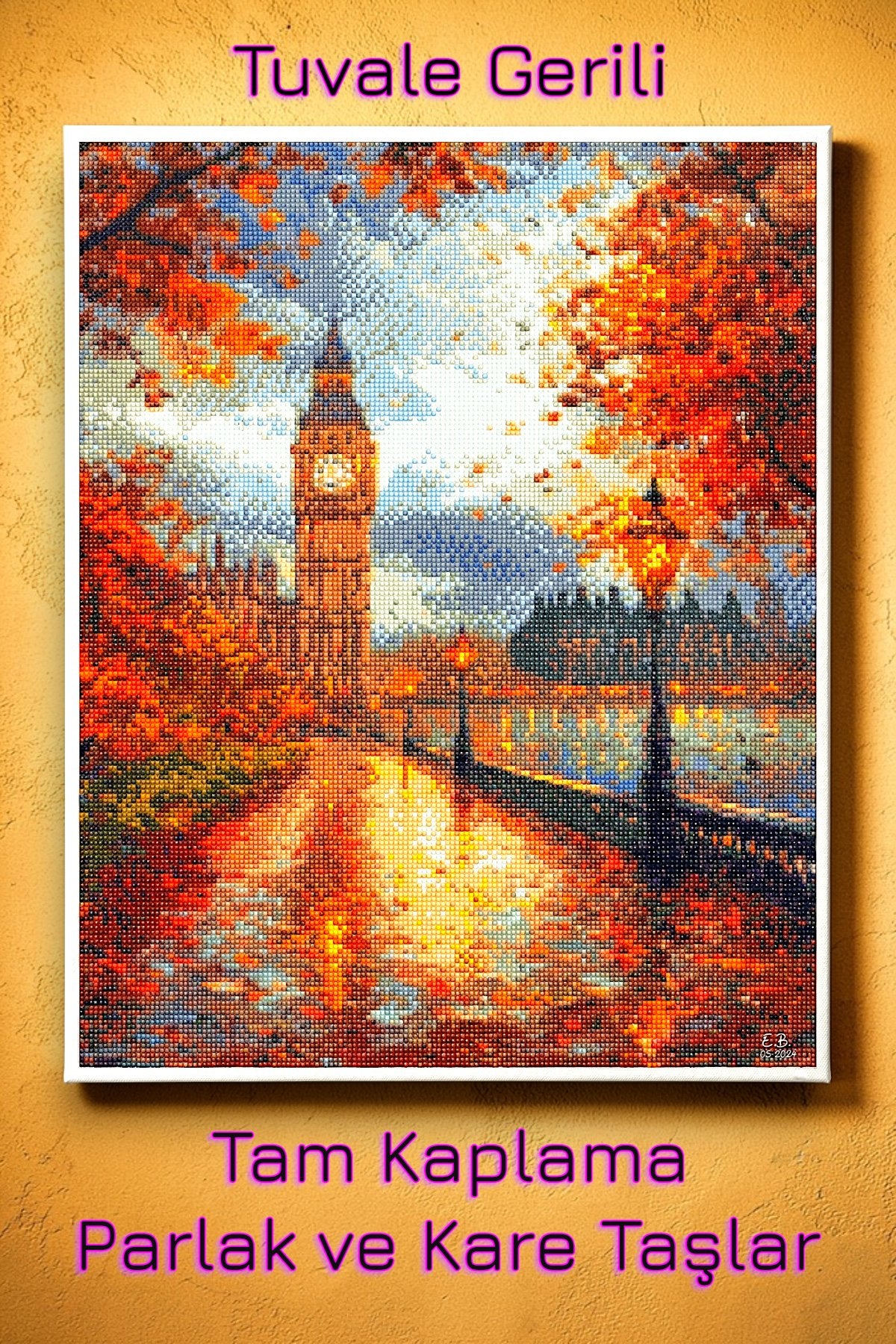 Londra Saati (Big Ben) - hondep 5D Elmas Boyama