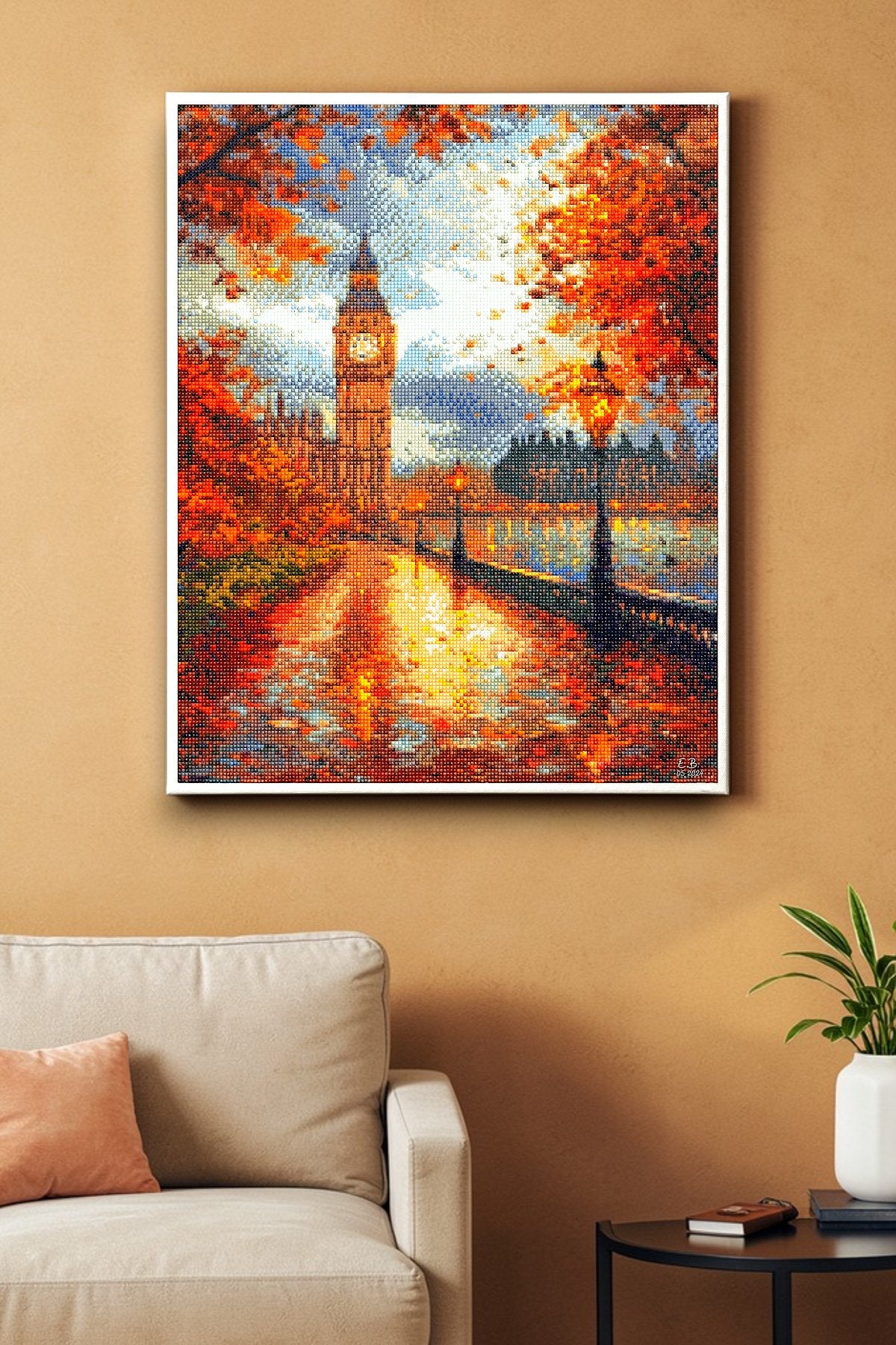 Londra Saati (Big Ben) - hondep 5D Elmas Boyama