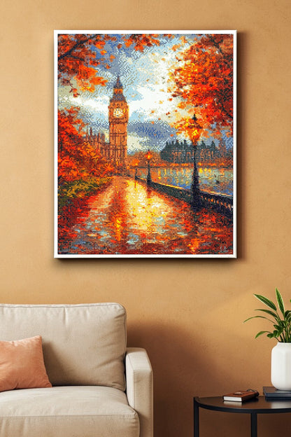 Londra Saati (Big Ben) - hondep 5D Elmas Boyama