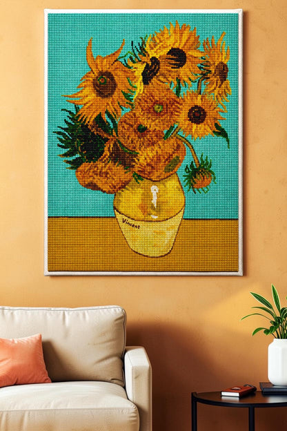 Van Gogh Ayçiçekleri - hondep 5D Elmas Boyama
