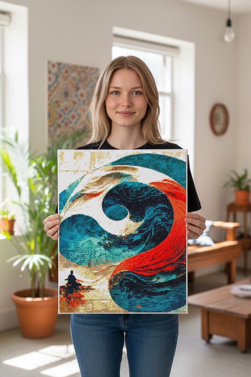Yin Yang - hondep 5D Elmas Boyama