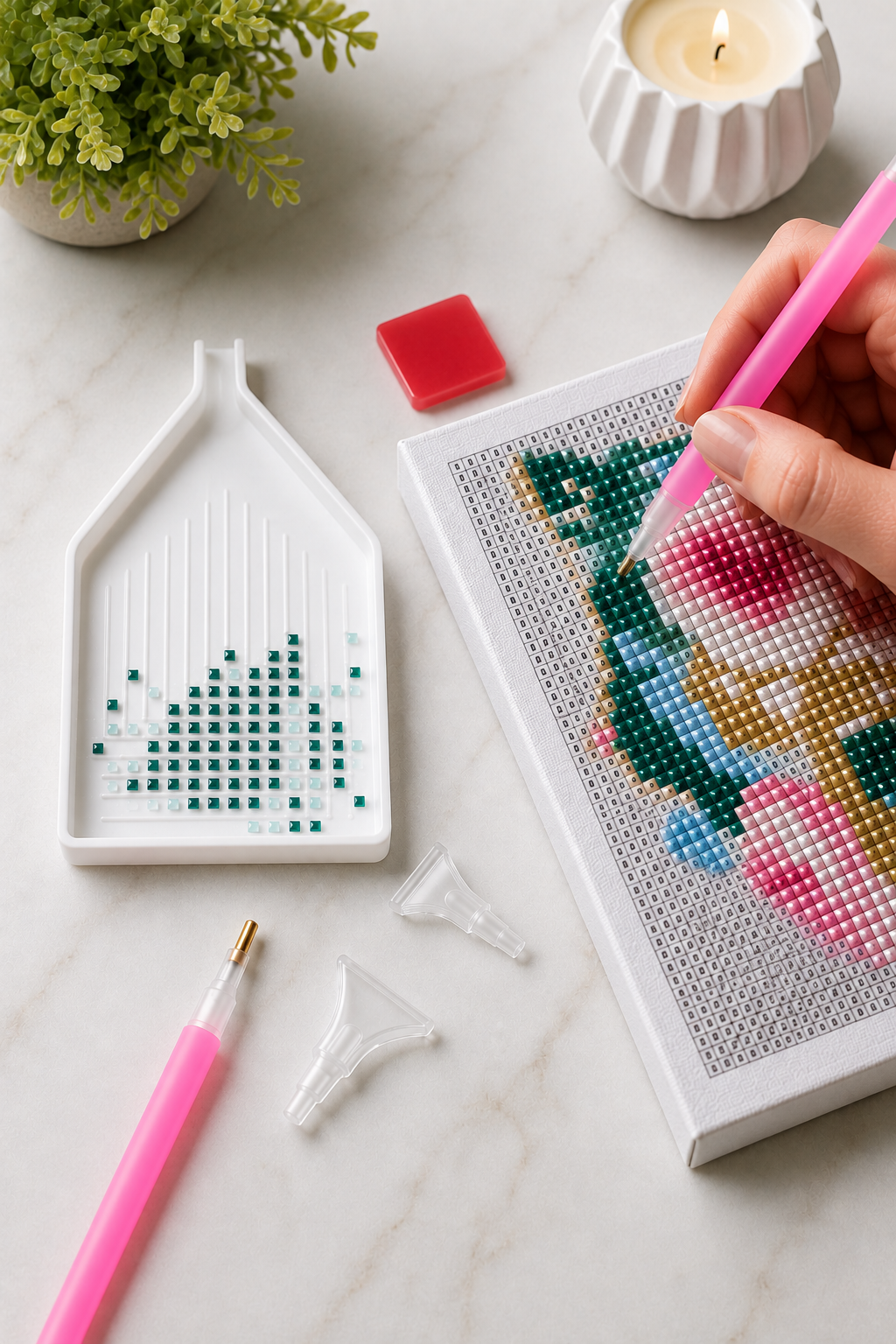 5D Diamond Painting Çoklu Uygulama Seti