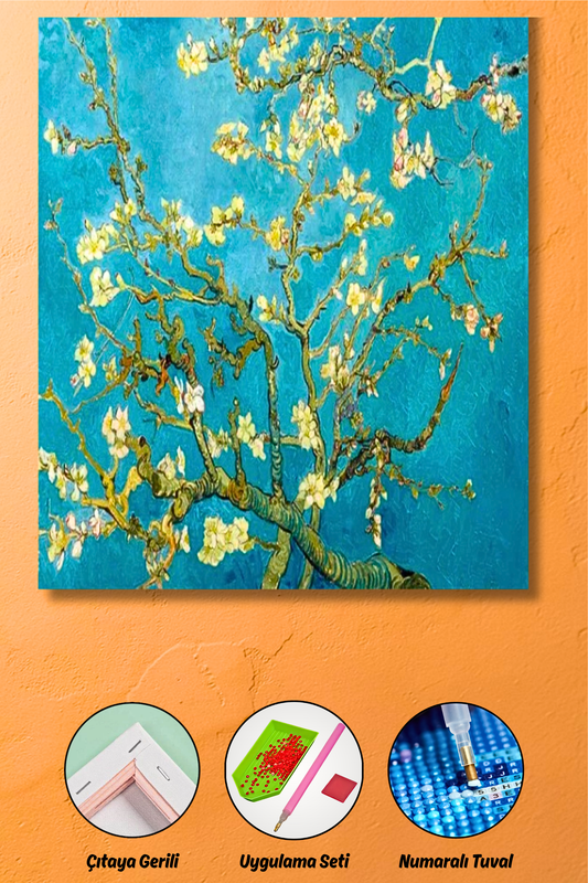 Van Gogh - Badem Çiçekleri 50x40 cm